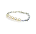 stretch sterling silver ring with freshwater pearls, beach inspired australia designed jewellery