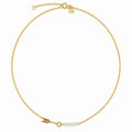 Pearl Tide Arrow Necklace Gold | Dainty Gold Jewellery Australia
