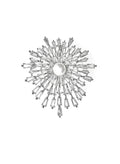 Pearl With Zircon Firework Shaped Brooch QP001