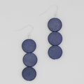 Periwinkle Triple Bead Kira Earring - Sylca Designs - Chunky Jewelry