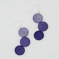 Periwinkle Triple Stacked Earring - Sylca Designs - Chunky Jewelry
