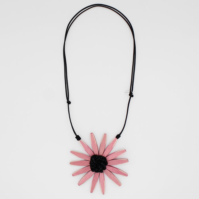 Pink Amaya Flower Statement Necklace - Sylca Designs - Chunky Jewelry