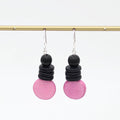 Pink and Black Dusk Earrings