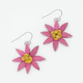 Pink and Yellow Amaya Flower Earrings