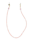 Pink Bamboo Coral With Heart Eye Glasses Chain EC014