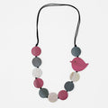 Pink Beaded Robin Necklace - Sylca Designs - Chunky Jewelry
