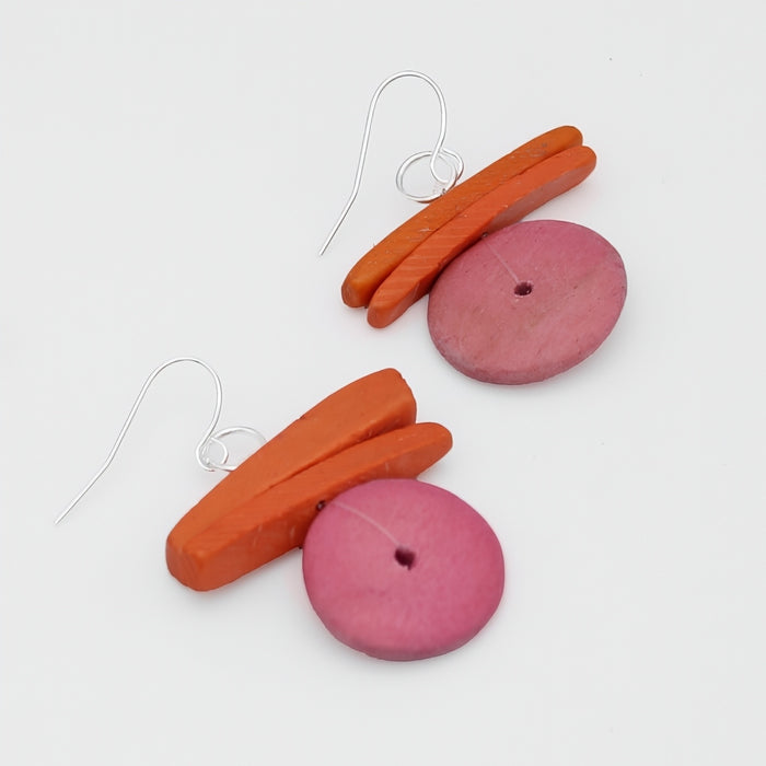 Pink Billie Dangle Earring - Sylca Designs - Chunky Jewelry