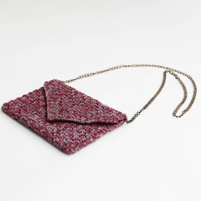 Pink Crochet Statement Clutch - Sylca Designs - Chunky Jewelry
