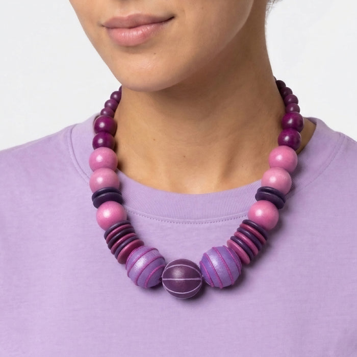 Pink Elowen Bead Necklace