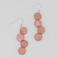 Pink Eva Dangle Earrings - Sylca Designs - Chunky Jewelry