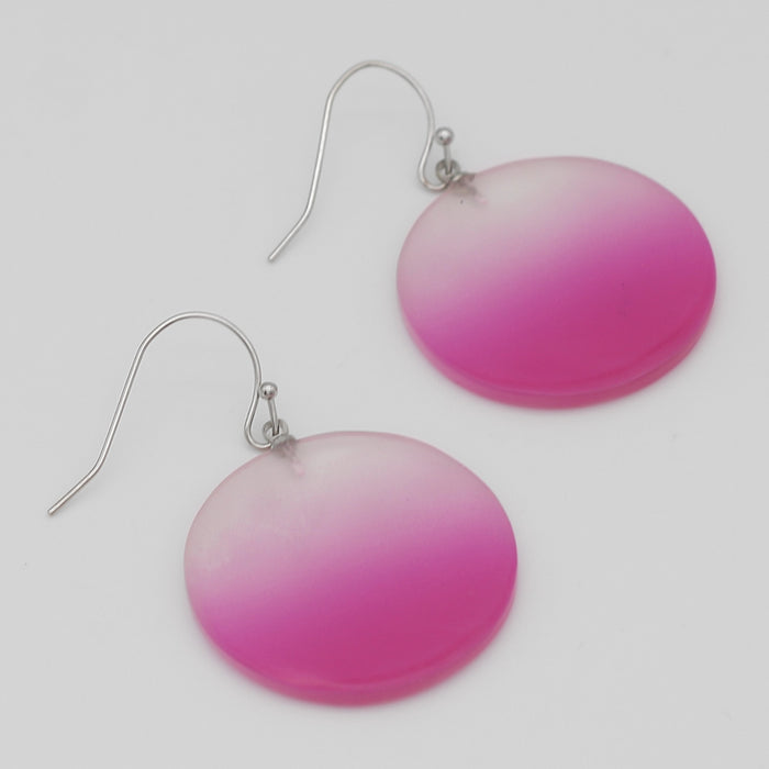 Pink Fantasy Ombre Earrings - Sylca Designs - Chunky Jewelry