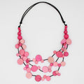 Pink Multi Strand Millie Necklace - Sylca Designs - Chunky Jewelry