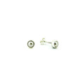 4mm freshwater pink pearl bezel set stud earrings crafted in 925 sterling silver by Lush Designs Jewellery Australia