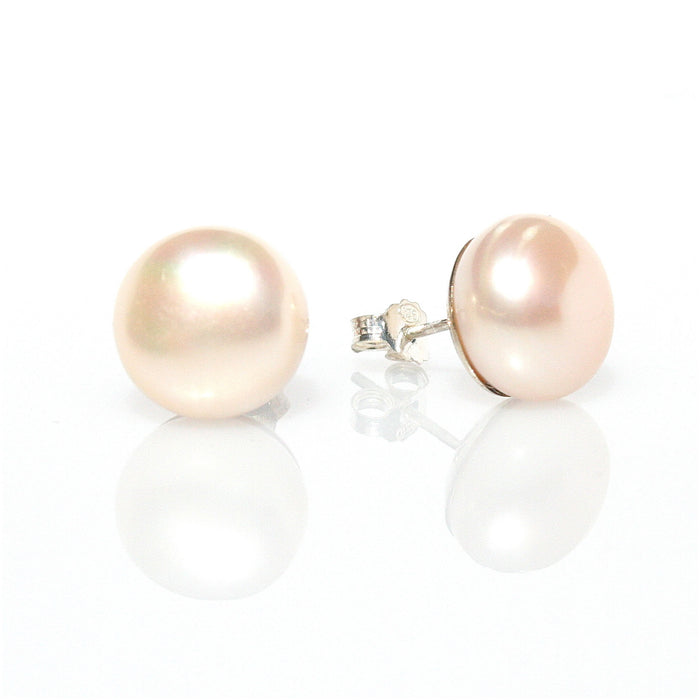 pink pearl studs