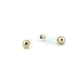 dainty 4mm genuine freshwater pink pearl studs designed by Lush Designs Broome