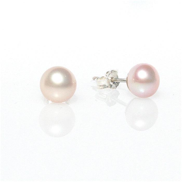pink pearl studs