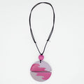 Pink Phoebe Artistic Wave Pendant - Sylca Designs - Chunky Jewelry