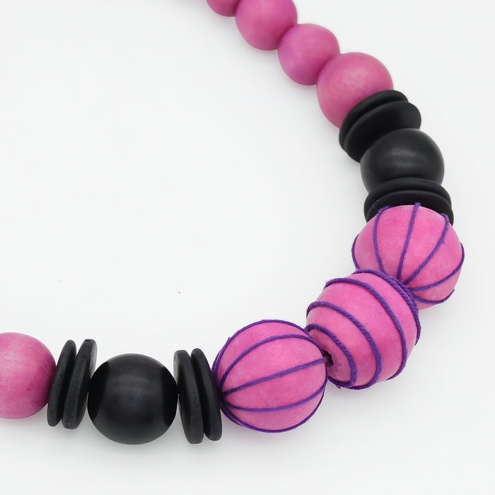 Pink Pulse Statement Necklace
