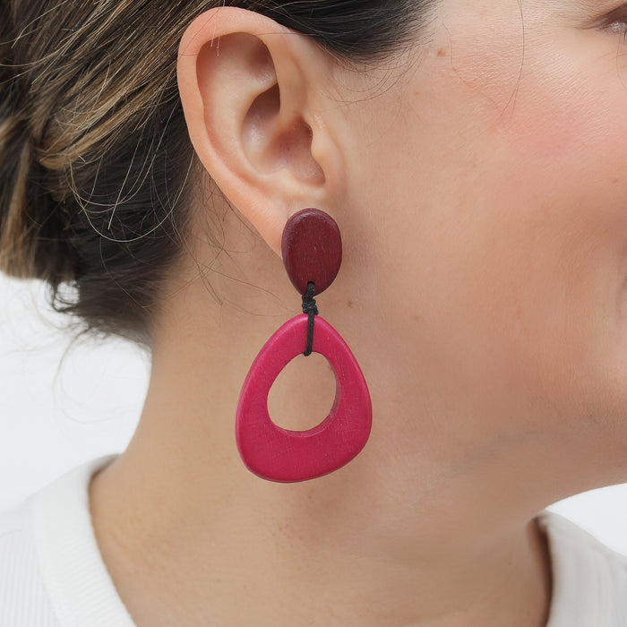 Pink Sage Drop Earrings