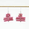 Pink Simply Stacked Earrings
