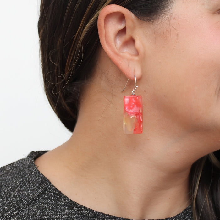 Pink Vega Earrings - Sylca Designs - Chunky Jewelry