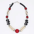 Pop of Red Marcella Statement Necklace - Sylca Designs - Chunky Jewelry