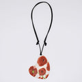 Poppies Heart Pendant - Sylca Designs - Chunky Jewelry