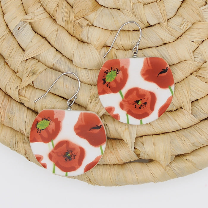 Poppies Palma Earrings - Sylca Designs - Chunky Jewelry
