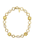Prehnite And Moonstone Charms Choker Necklace SN031
