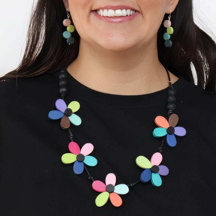 Prismatic Petals Necklace
