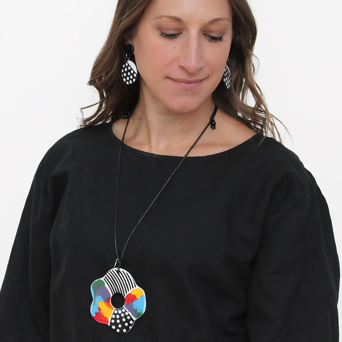 Prismatic Petals Necklace - Sylca Designs - Chunky Jewelry