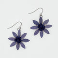 Purple Amaya Flower Earrings - Sylca Designs - Chunky Jewelry