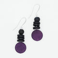 Purple and Black Dusk Earrings