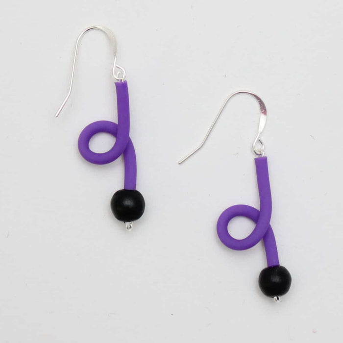 Purple Ava Earrings - Sylca Designs - Chunky Jewelry