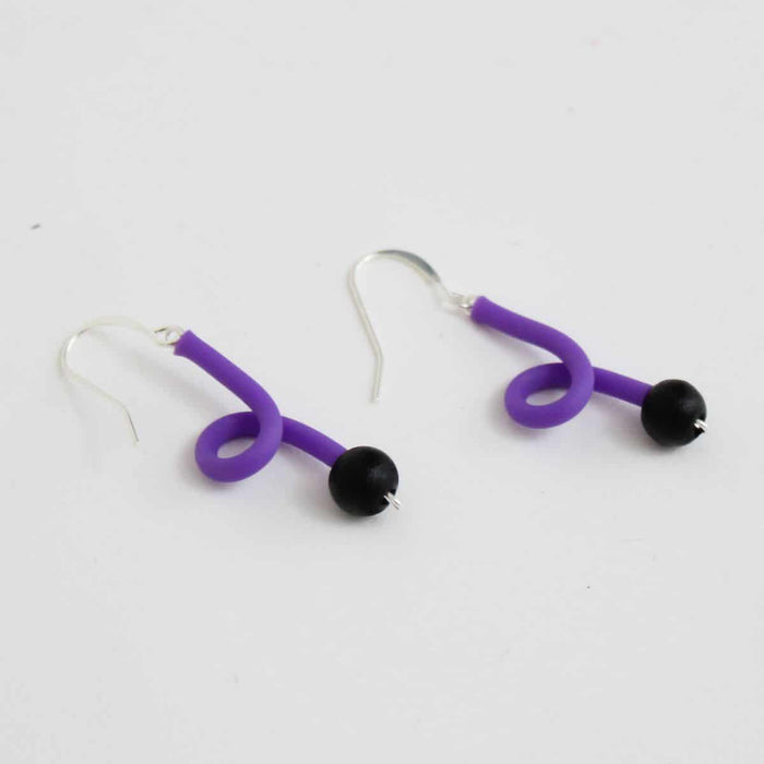 Purple Ava Earrings - Sylca Designs - Chunky Jewelry