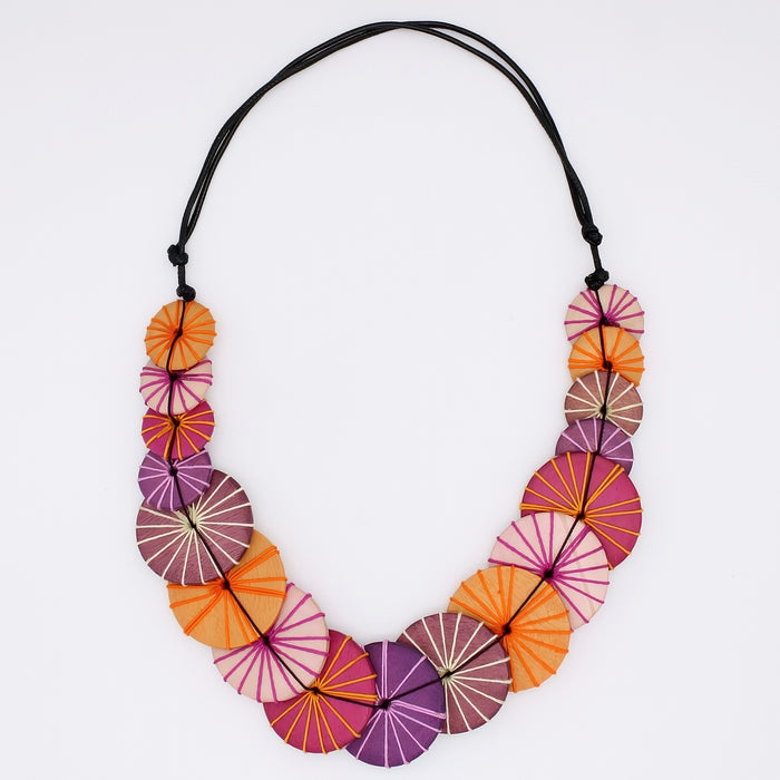 Purple Azalea Necklace - Sylca Designs - Chunky Jewelry