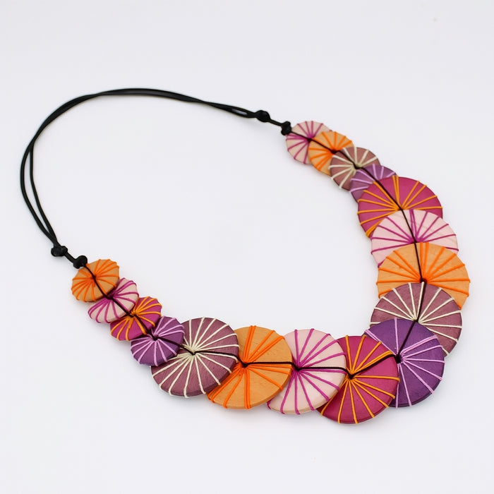 Purple Azalea Necklace - Sylca Designs - Chunky Jewelry