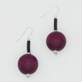 Purple Ball Drop Earring - Sylca Designs - Chunky Jewelry