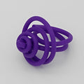 Purple Cefalu Swirl Ring - Sylca Designs - Chunky Jewelry