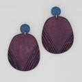 Purple Channing Earrings - Sylca Designs - Chunky Jewelry