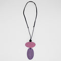 Purple Double Bead Alaina Pendant - Sylca Designs - Chunky Jewelry