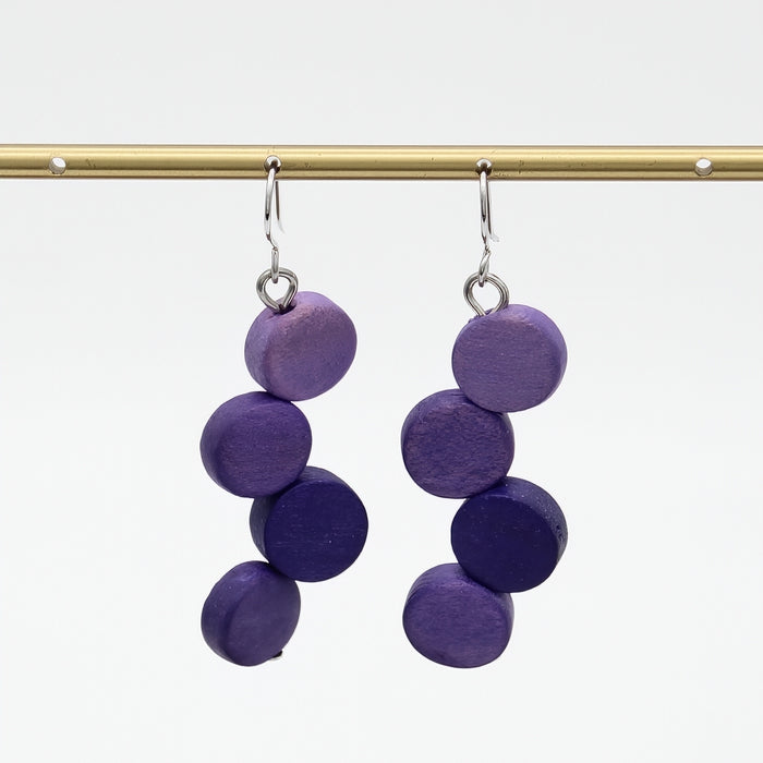 Purple Eva Dangle Earrings