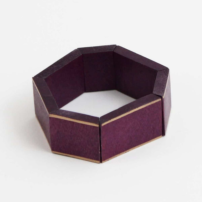 Purple Geometric Amelia Bracelet - Sylca Designs - Chunky Jewelry