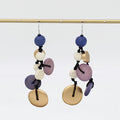 Purple Juliette Drop Statement Earrings - Sylca Designs - Chunky Jewelry