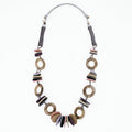 Purple Leather Luxe Spectrum Necklace