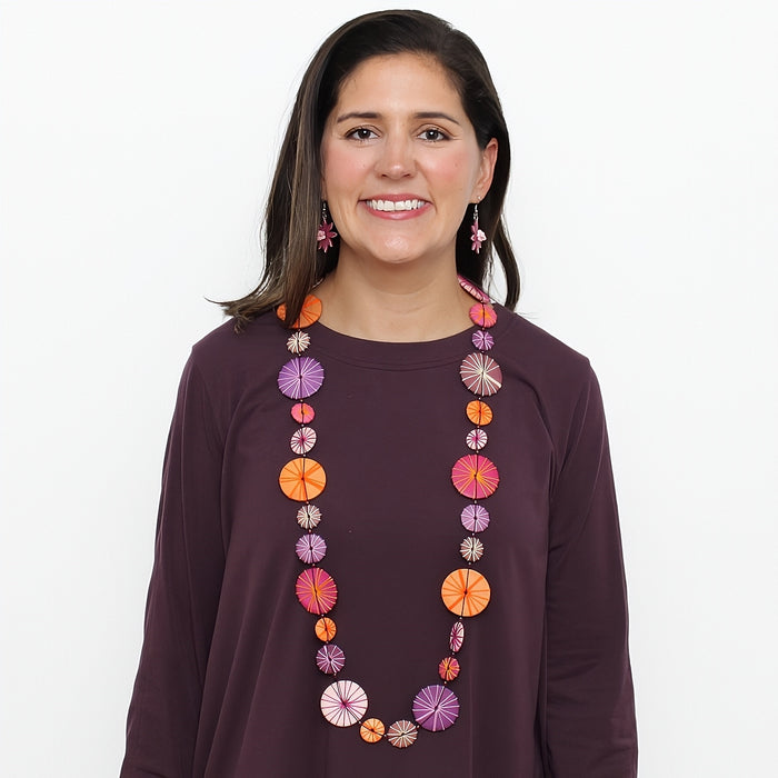 Purple Leilani Necklace - Sylca Designs - Chunky Jewelry