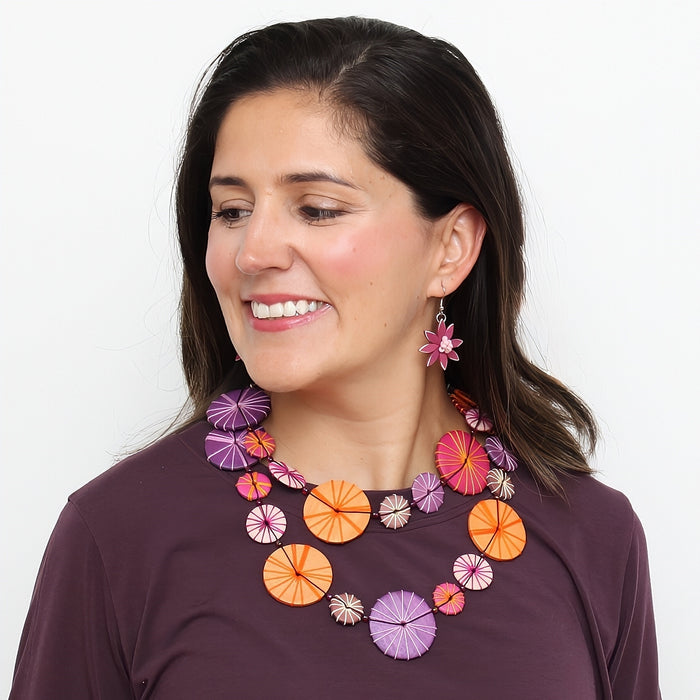 Purple Leilani Necklace - Sylca Designs - Chunky Jewelry