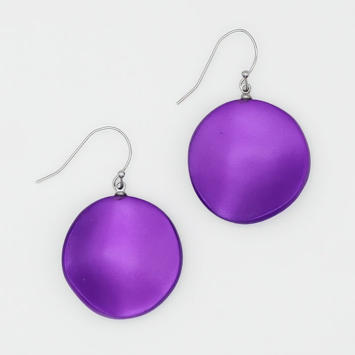 Purple Opaline Drift Earring - Sylca Designs - Chunky Jewelry