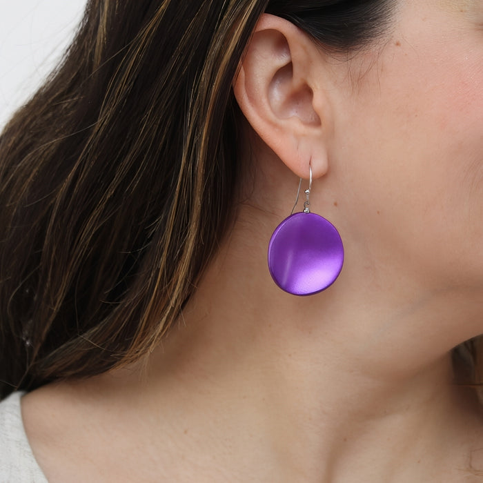 Purple Opaline Drift Earring - Sylca Designs - Chunky Jewelry