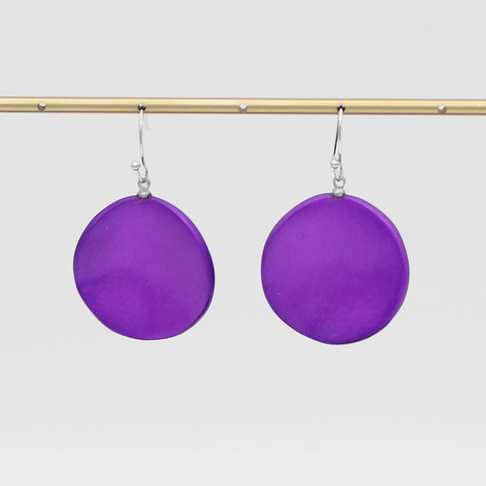 Purple Opaline Drift Earring - Sylca Designs - Chunky Jewelry